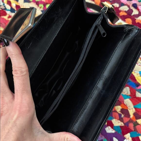 Vintage Longchamp Black Leather Adjustable Strap Crossbody Bag - Picture 8 of 8